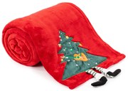 4Home Świąteczny koc Merry Christmas tree, 150 x 200 cm