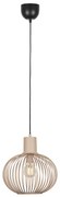 Nowoczesna lampa wisząca z drutu czarna z beżowym kolorem 33 cm - Gila Nowoczesny Oswietlenie wewnetrzne