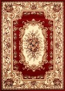 Dywan Country Bukiet w ramie bordowy 080x100 Chodnik