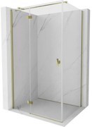 Mexen Mist-H T kabina prysznicowa uchylna lewa 90 x 70 cm, transparent, złota - 8A5T-090-070-50-00-L