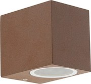 Inteligentna lampa ścienna brązowa rdza IP44 z WiFi GU10 - Baleno