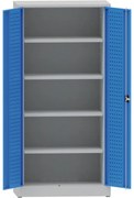 Metalowa szafa warsztatowa, 1950x950x500 mm, 4 półki, 50 kg