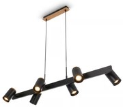 Briloner 4059065 - Lampa wisząca na linkach ERA 6xGU10/10W/230V czarna