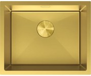 Mexen Trixo zlewozmywak stalowy 1-komorowy 540 x 440 mm, złoty - 6414541000-55