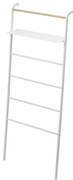 Biały wieszak z półką YAMAZAKI Tower Ladder