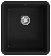 Jednokomorowy czarny kuchenny zlew H3-G29