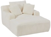 Szezlong welurowy, beżowy DONILIA