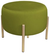 Pufa OLA LOFT ławka podnóżek metal złota BL75