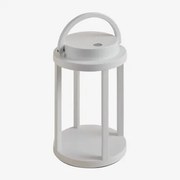 Bezprzewodowa Zewnętrzna Lampa Stołowa Led Ze Stali Arelvy Biała - Sklum