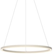 Lampa wisząca Design Beżowa 80cm z LED z 3-stopniową regulacją ściemniania - Girello
