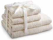 Restilo Komplet ręczników Amari ecru, 2 szt. 50 x 100 cm, 2 szt. 70 x 140 cm