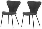 Zestaw krzeseł do jadalni CT-S8010 GREY2, 2 szt.