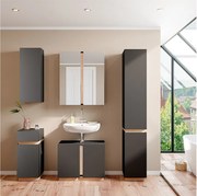 Zestaw mebli łazienkowych antracyt 70x34x55 gloria