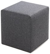 Taboret Kare Pouf Grey