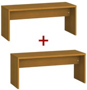 Ławka szatniowa 1+1 GRATIS, 1000 mm, czereśnia