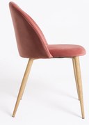 Zestaw 4 krzese aksamitnych Vint