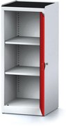 Szafa warsztatowa MECHANIC, 1170 x 490 x 500 mm, 2 półki, czerwone drzwi