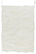 Biały wełniany dywan tkany ręcznie odpowiedni do prania170x240 cm Enkang Ivory – Lorena Canals