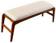 Ławka Touch Cream and Walnut