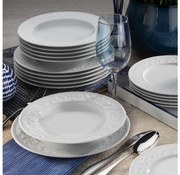 Zestaw obiadowy 24 szt. biały/porcelana