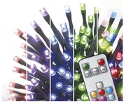 LED RGB Zewnętrzny łańcuch bożonarodzeniowy 120xLED/72 tryby 15m IP44 + zdalne sterowanie