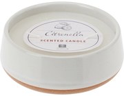 Świeca odstraszająca owady Citronella, biała, 420g, 12 x 4,5 cm