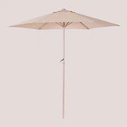 Parasol Ø235 Cm Z Tkaniny I Aluminium Jaden Lekki Róż Do Makijażu - Sklum