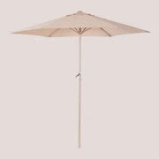 Parasol Ø235 Cm Z Tkaniny Jaden Lekki Róż Do Makijażu - Sklum