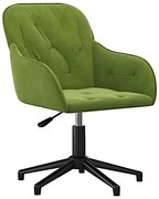 Jasnozielony fotel obrotowy do biurka dla dzieci bez kółek W3-Z71