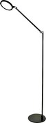 Regina - Regulowana czarna lampa podłogowa LED z metalu, wys. 135 cm Fabas Luce - Zintegrowane oświetlenie LED 9W CCT (3000K 4000K 5000K 6000K)