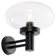 Zewnetrzna Nowoczesna lampa ścienna zewnętrzna czarna ze szkłem - Elly Nowoczesny Oswietlenie zewnetrzne