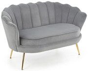 Szara nowoczesna sofa w kształcie muszelki E7-A19