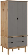 Szafa na ubrania szaro-brązowa A5-K65