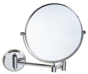 Lustro kosmetyczne 23x30 cm srebrne