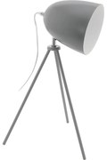 Eglo 33094 - Lampa stołowa DUNDEE 1xE27/60W/230V szara