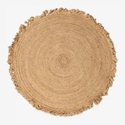 Okrągły Dywan Z Naturalnego Juty Ondes Ø120 Cm - Sklum