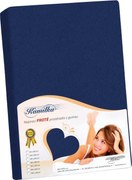 Bellatex prześcieradło frotte granatowe, 140 x 200 cm