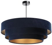 Lampa wisząca TRINITI 1xE27/60W/230V niebiesko-złota