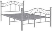 Szare metalowe łóżko w stylu loftowem 120x200 cm K6-M72