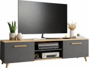 Antracytowa Szafka Pod Telewizor Na Nóżkach Z8-N52