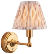 Endon 114831 - LED Ściemn. akumulatorowa naścienna lampa BURLEY LED/1,5W/5V mosiądz/beżowy