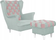Fotel uszak z podnóżkiem Carol Duo Family Meble