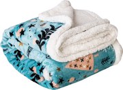 Koc z barankiem Winter time, 150 x 200 cm