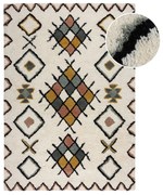Kremowy wełniany dywan tkany ręcznie 120x170 cm Moroccan Midar – Flair Rugs