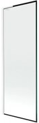 Mexen Next L parawan nawannowy 1-skrzydłowy 70 x 150 cm, czarna ramka, biały - 895-070-000-03-70-20