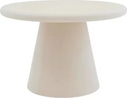 Stolik kawowy okrągły Clav 60 cm - beżowy