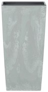 Donica ogrodowa z wkładem Urbi Square Beton Effect 29,5 x 29,5 x 55 cm szary PROSPERPLAST