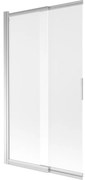Mexen Fox parawan nawannowy 2-skrzydłowy przesuwny 100 x 150 cm, szron, chrom - 891-100-002-01-30