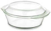Okrągłe naczynie żaroodporne z pokrywką, 2 l
