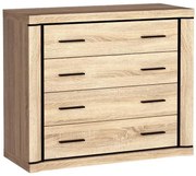 Komoda z szufladami dąb sonoma L7-B46